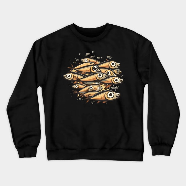 anchovies Crewneck Sweatshirt by FrogandFog